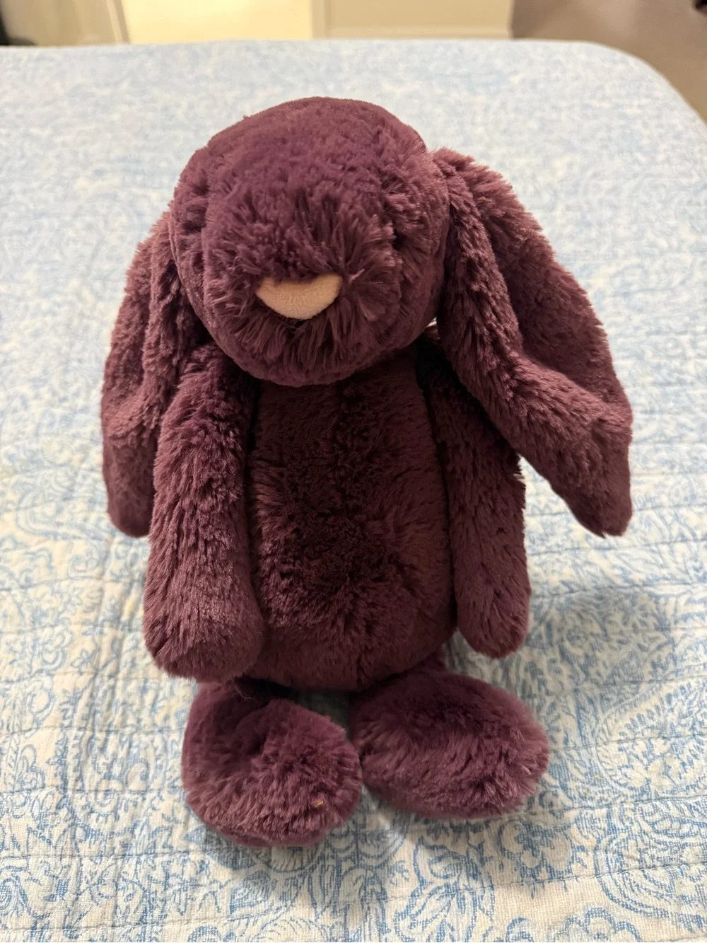 Jellycat BASHFUL PLUM BUNNY - Medium 12
